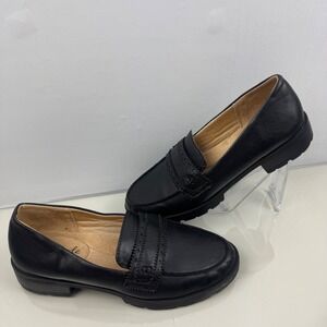 LifeStride Women Size 6 M  London Black Soft System Loafers  Slip On Shoes